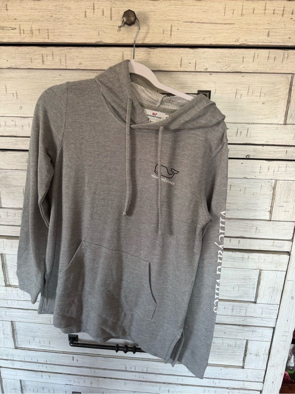 Vineyard Vines Gray Whale Logo Pullover Hoodie